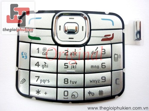 Phím Nokia N70 ME Bạc Original
